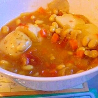 大豆deおかずスープ カレー風味